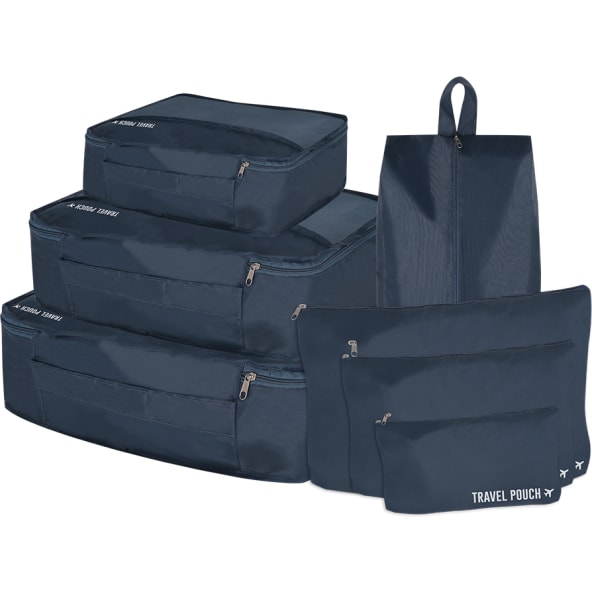Set bolsas organizadoras de viaje poliéster 210D