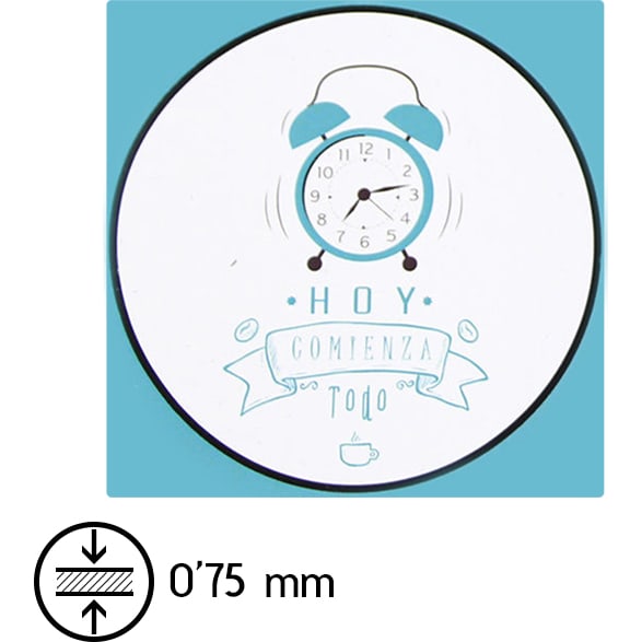 Imán cuadrado - imán publicitario de 0,75 mm.
