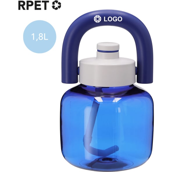 Bidón de RPET personalizado ecológico y resistente (1,8 L)
