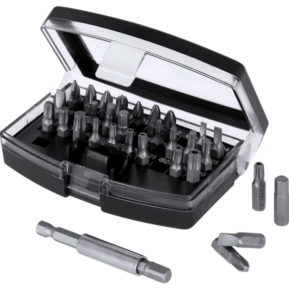 Estuche de herramientas ABS con 32 puntas magnéticas