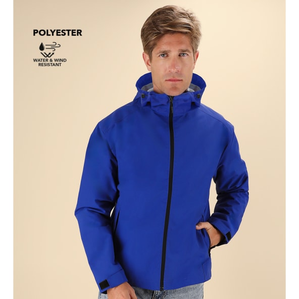 Parka impermeable personalizada con capucha ajustable Sarbon