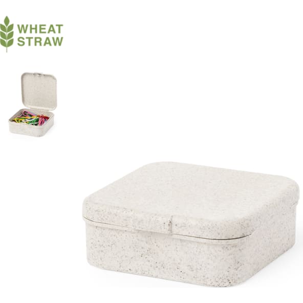 Portaclips personalizado de caña de trigo con 50 clips incluidos