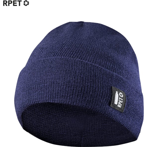 Gorro personalizado de punto en poliéster RPET suave y cálido 