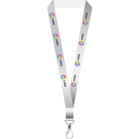 Lanyard publicitario 2 cm ancho en material 100% algodón