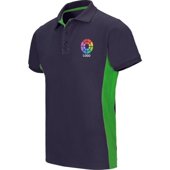 Polo bicolor de trabajo MC de algodón y poliéster Velilla 180