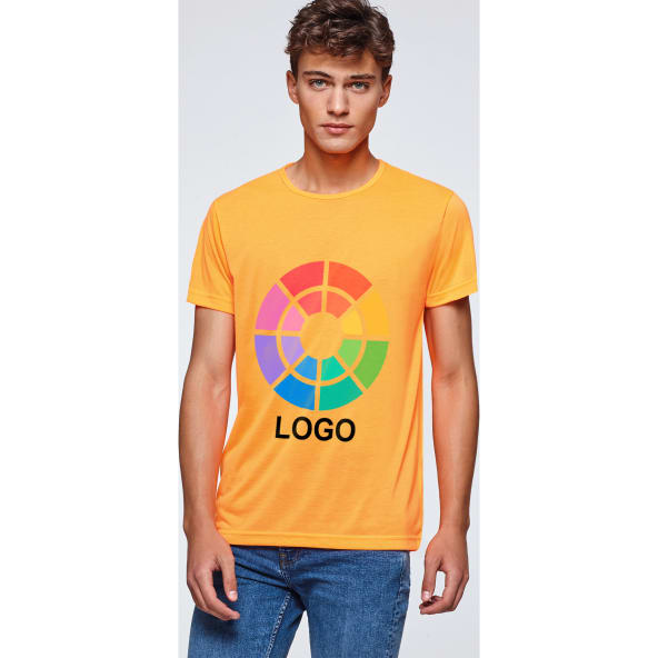 Camiseta manga corta flúor personalizada Akita Roly 155