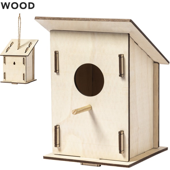 Caseta para pájaro publicitaria de madera original 4mm