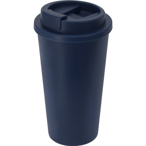 Vaso térmico PP reciclado doble pared con tapa (450 ml)