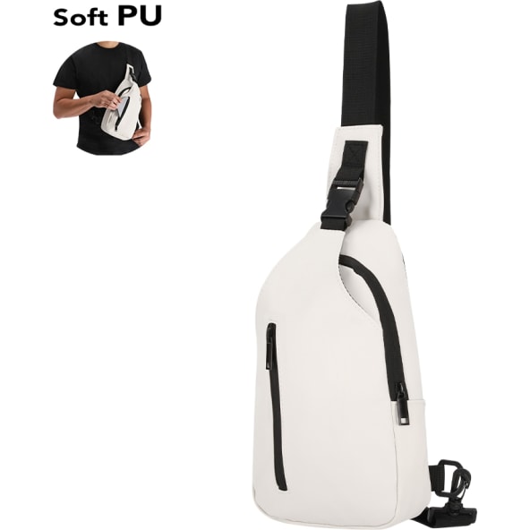 Bandolera publicitaria de PU suave con cremallera invisible