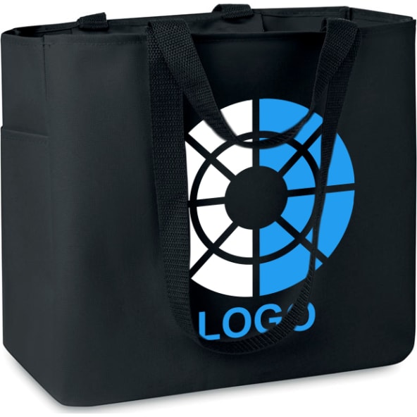 Bolsa de playa de poliéster y bolsillo interior con cremallera 33 x 16,5 x 30 cm