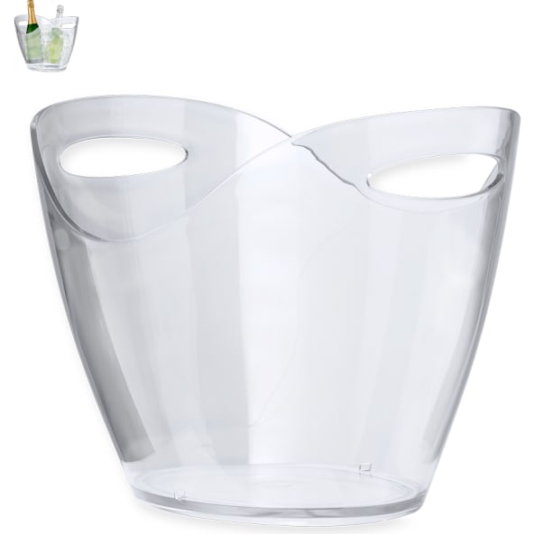 Cubitera elegante personalizada transparente (8 L)