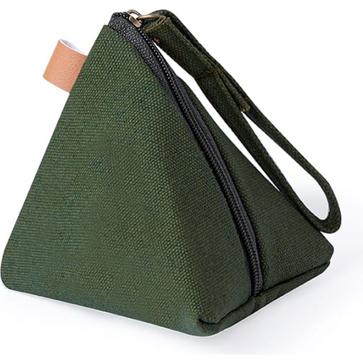 Monedero personalizado forma de pirámide canvas colores variados