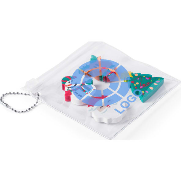 Set de gomas navideñas