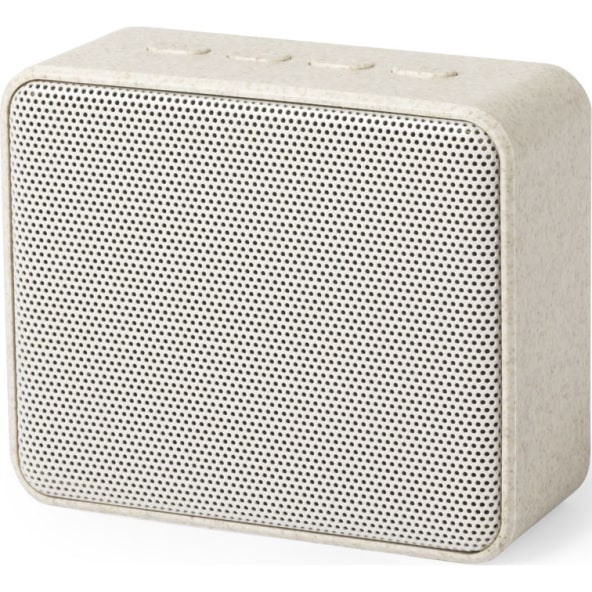 Altavoz inalámbrico cuadrado con carcasa en caña de trigo