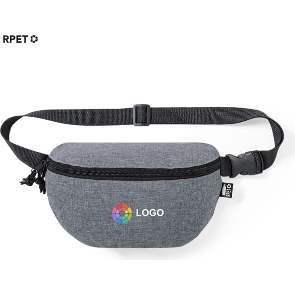 Riñonera de poliéster 600D RPET con cinta ajustable