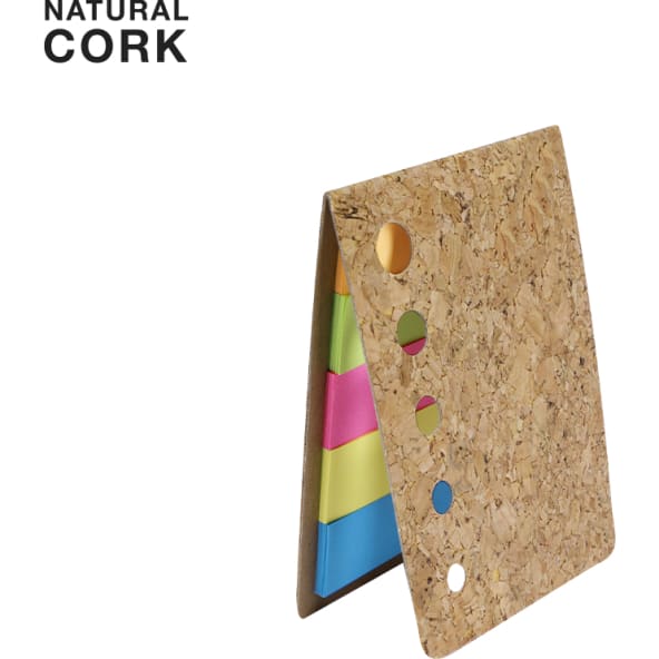 Bloc de notas adhesivos de corcho con 100 adhesivas