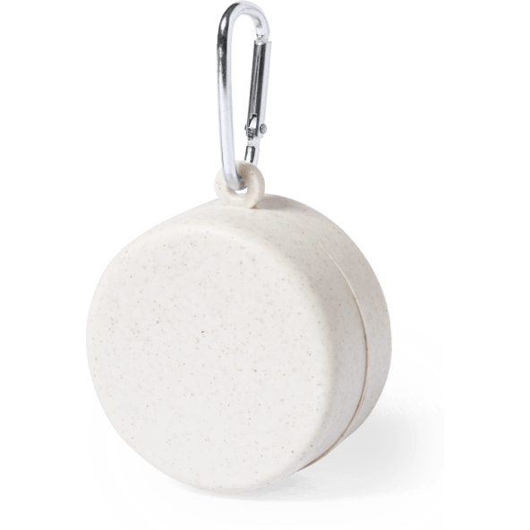 Vaso plegable de PP veteado sin BPA con mosquetón (220ml)