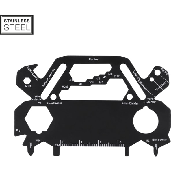 Multiherramienta personalizada de acero inox con 30 funciones