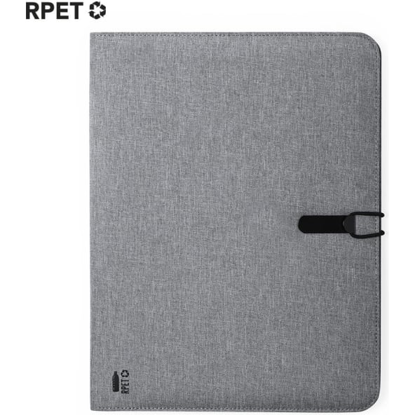 Carpeta ecológica  RPET A4 con bloc extraíble y tarjeteros interiores