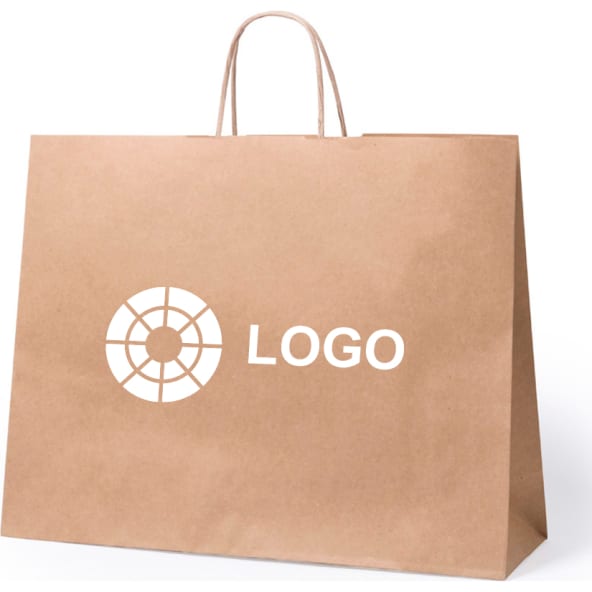 Bolsa de papel para personalizar reciclable 41 x 32 cm