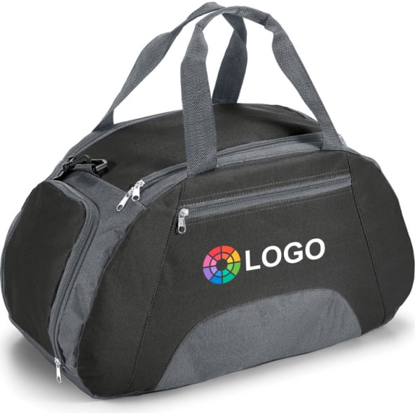 Bolsa de deporte con bolsillo frontal y base semirrígida