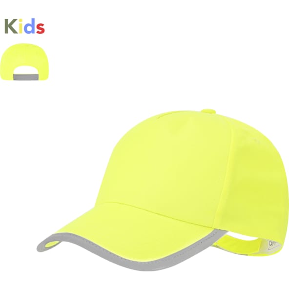 Gorra niño 5 paneles reflectante en poliéster
