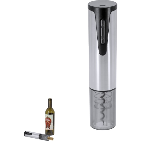 Sacacorchos eléctrico acero inox y ABS personalizado (500mah)
