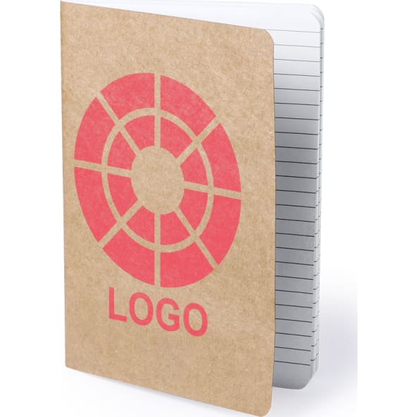Libreta ecológica personalizada de cartón reciclado 14,4 x 21 cm