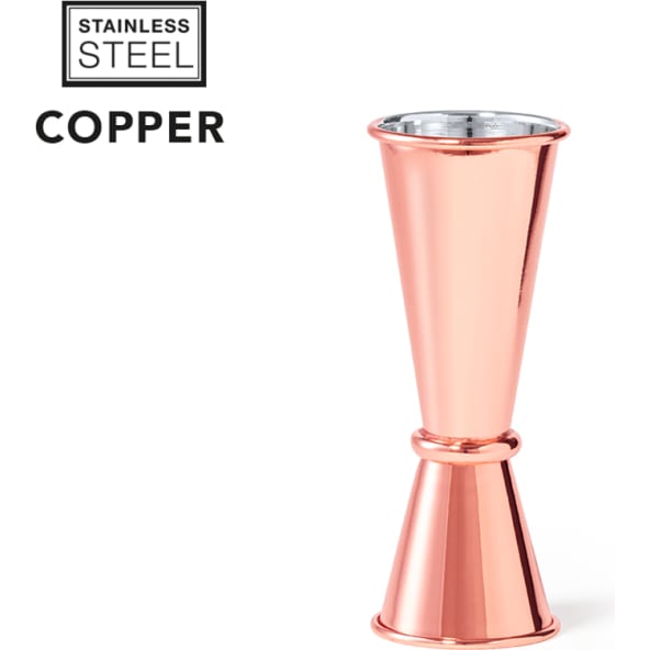 Medidor de bebidas personalizado acero inox cobre (25/50 ml)