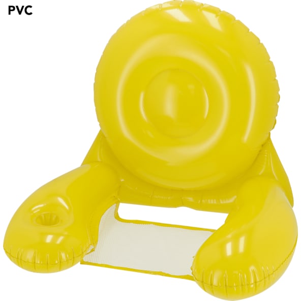 Sillón en PVC con reposabrazos y redecilla