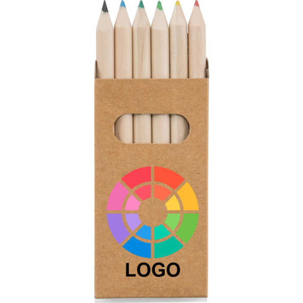 Caja con 6 lápices de color