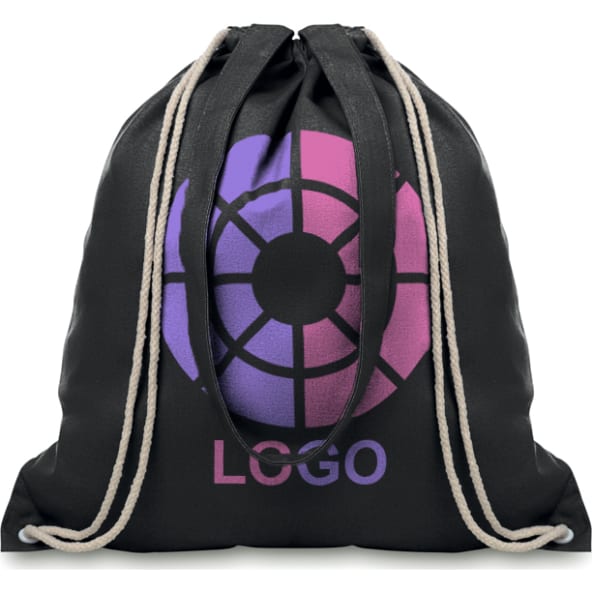 Mochila en canvas color y asas largas