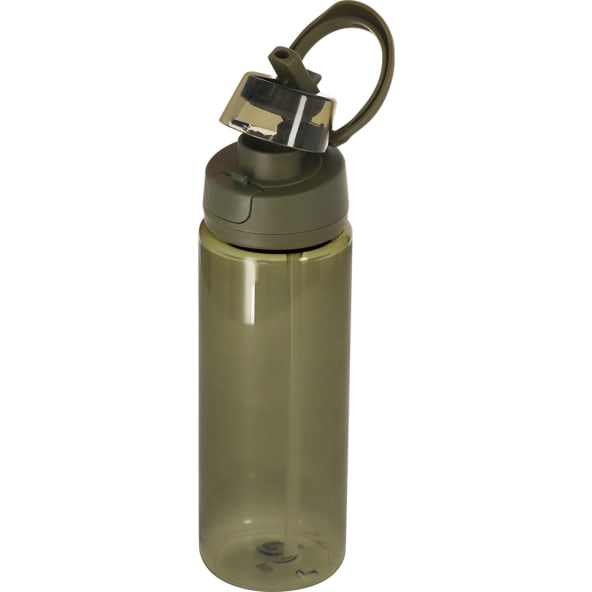 Bidón RPET translúcido con doble boquilla tapa de cierre y asa plegable  (750 ml)