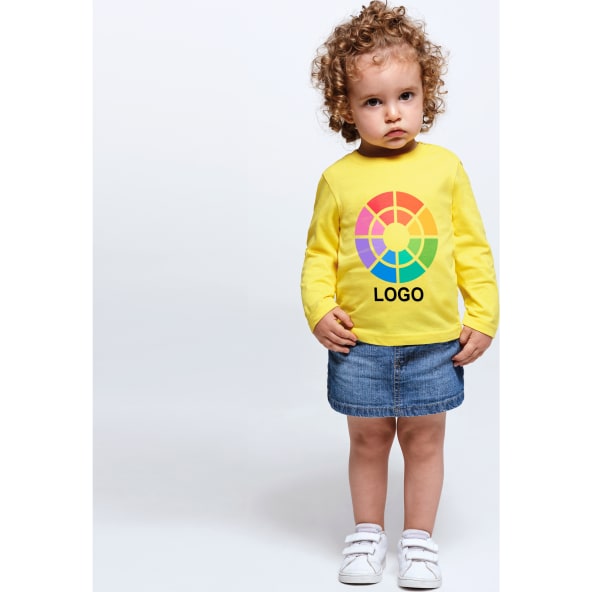 Camiseta manga 100% algodon peinado de niño Baby L/S Roly