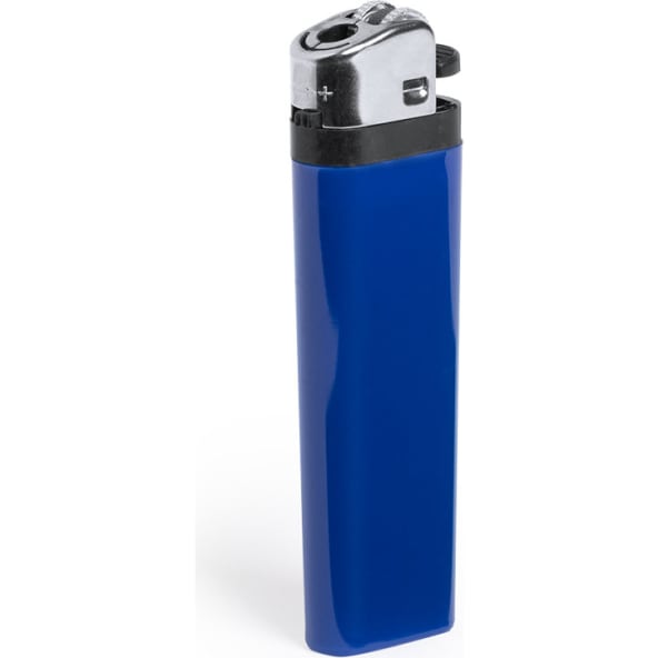 Encendedor publicitario de gas con protección infantil y regulador.