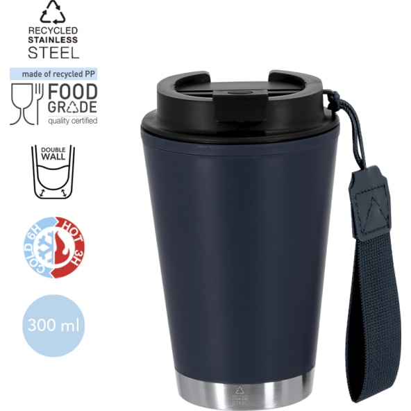 Vaso térmico de PP y acero inox reciclado sin BPA (300 ml)