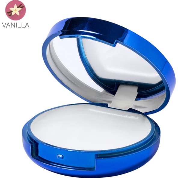 Bálsamo labial publicitario SPF15 vainilla con espejo elegante