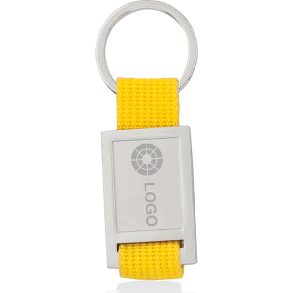 Llavero con cinta de poliester para doming