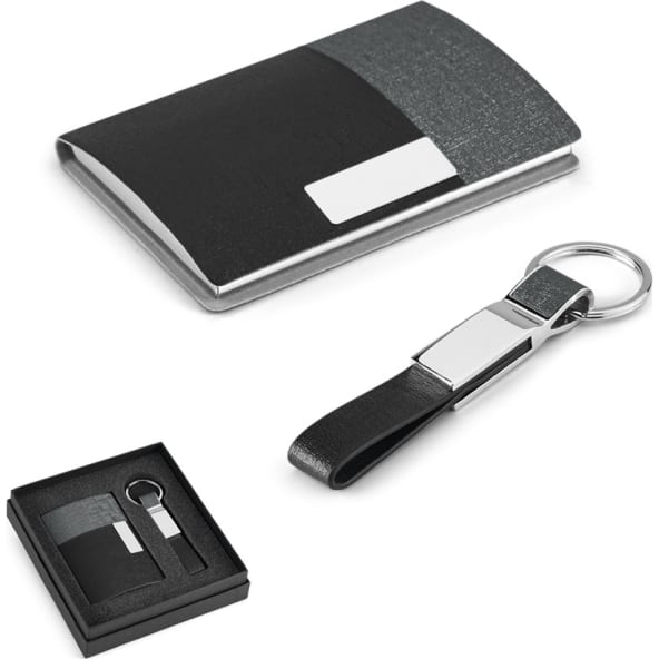 Set de tarjetero y llavero