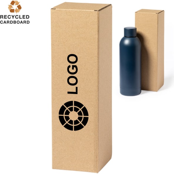 Caja personalizada para bidones de cartón reciclado corrugado kraft