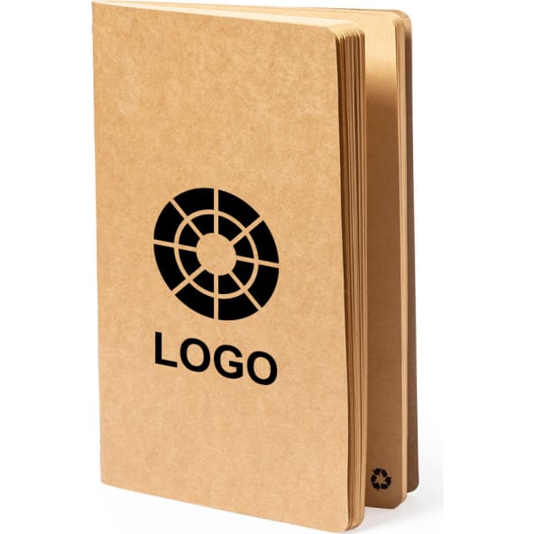 Libreta ecológica personalizada de cartón reciclado 14.4 x 21cm