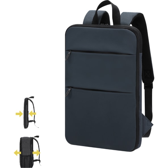 Mochila PU/poliéster 600D extensible portátil 15' 