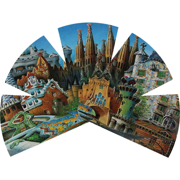 Abanico desplegable de cartón personalizado al 100%