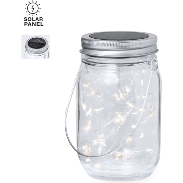 Lámpara personalizada de cristal con 20 LEDs solares