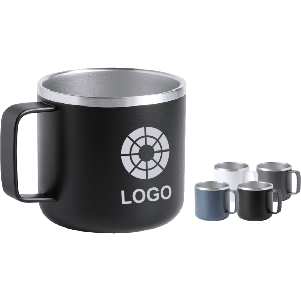 Taza térmica de acero inox. bicolor personalizada (350 ml)
