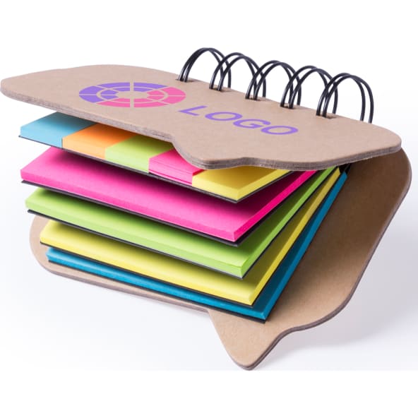 Portanotas adhesivas ecológico con diseño de bocadillo