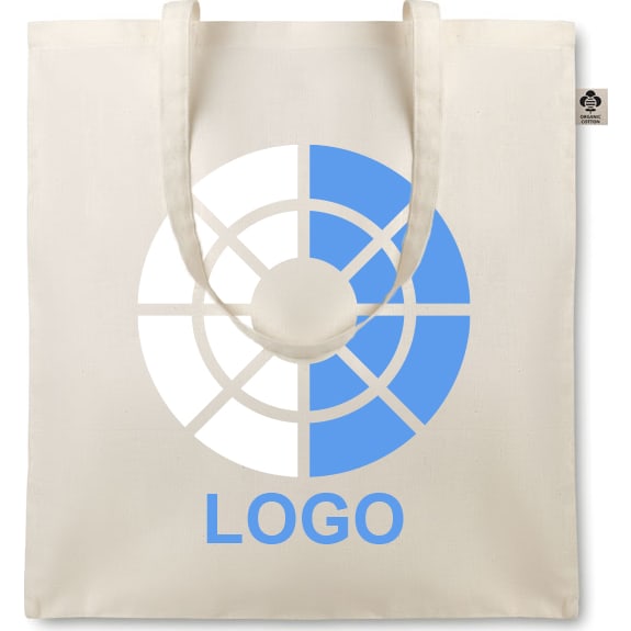 Bolsa de tela personalizada ecológica de algodón orgánico 105 g/m²