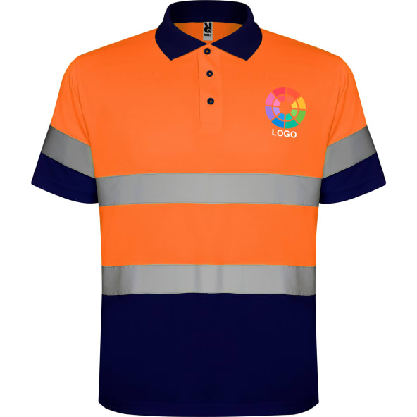 Polo técnico manga corta de alta visibilidad Polaris Roly