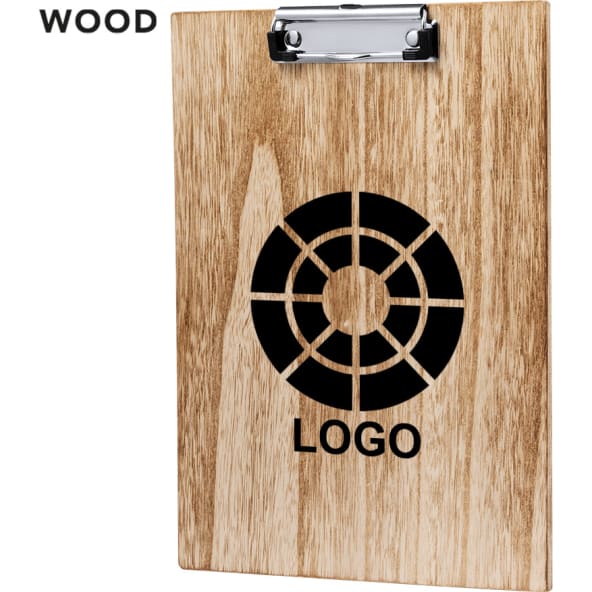 Portadocumentos organizador en suave madera A4 con caja de presentación