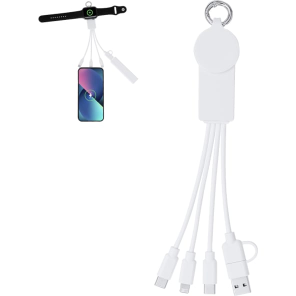 Cable cargador publicitario multi-conexión 5v dc 2a